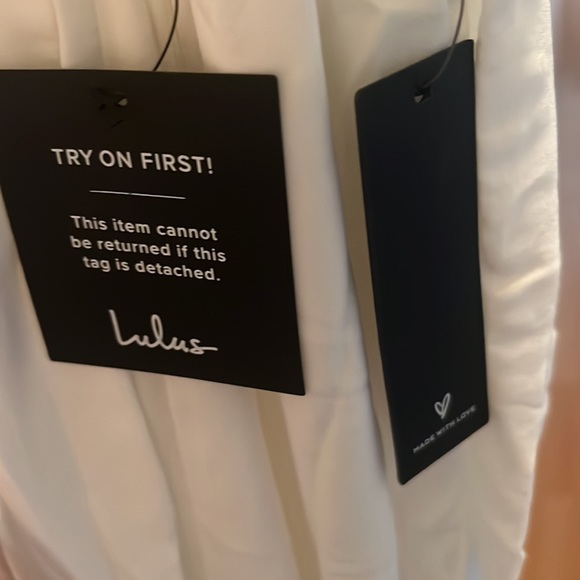 Lulus White Dress SZ.L - Picture 8 of 8